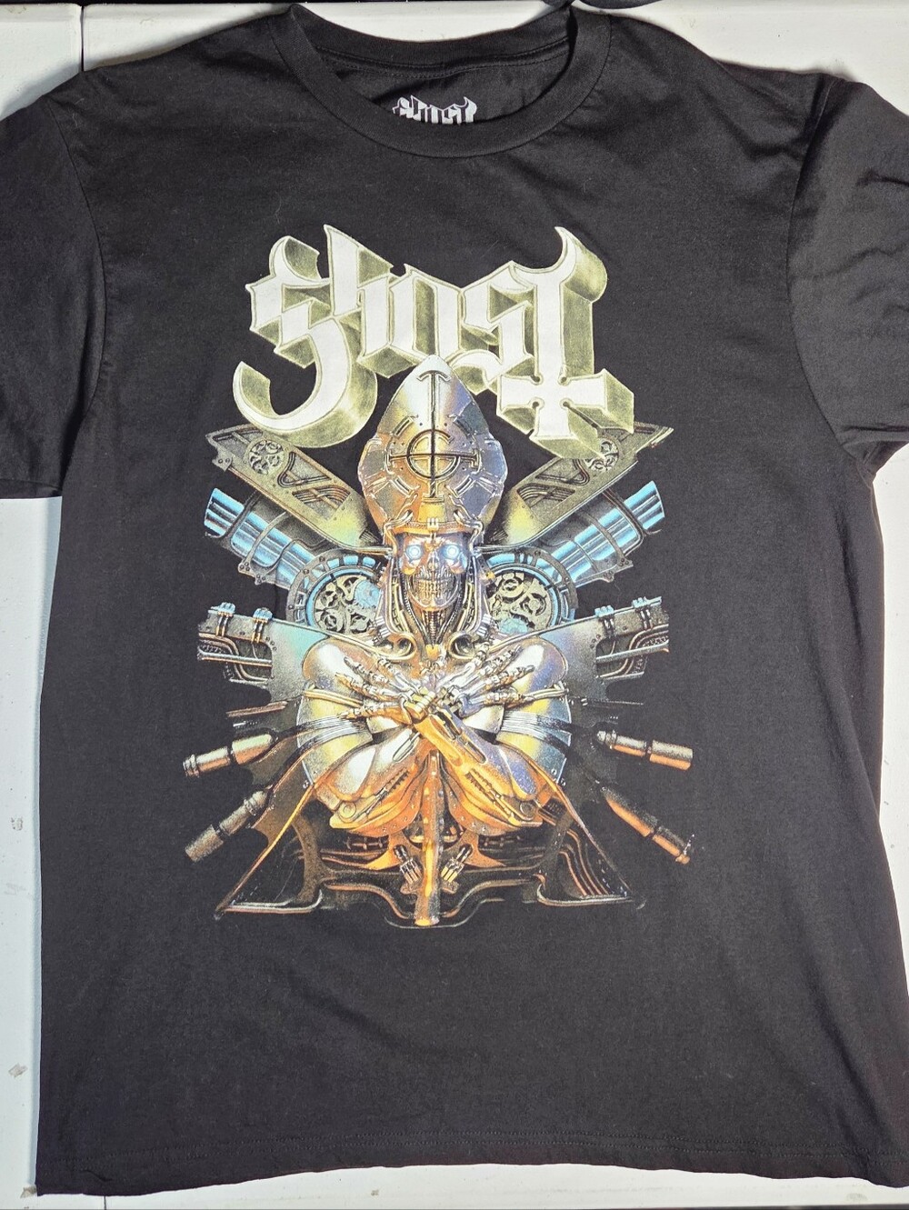 Ghost Band T-Shirt Large Black Official Licensed 2023 Graphic Metal Rock Tee